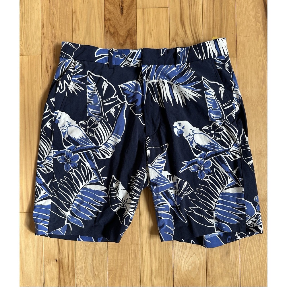 Polo Ralph Lauren 9" Classic Fit Stretch Golf Trunks Shorts Blue Parrot Talk 32‎